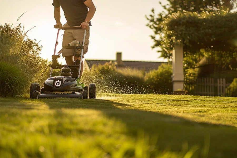 mowing lawn machine