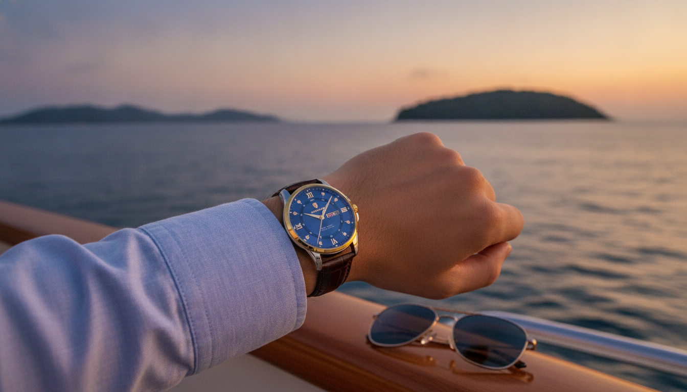 Waterproof Luxury Sport Quartz Watch: Lume + Date/Week