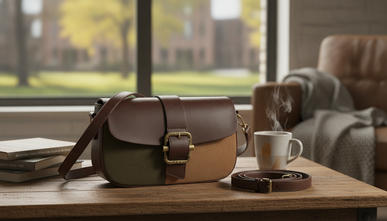 Vintage Suede Patchwork Bag: Shoulder or Crossbody Straps